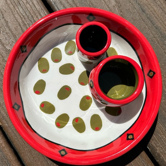 NWOT Beautiful Martini Platter and additional serving Accessories - Picture 4 of 5